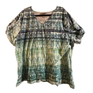Catherines 2x Tie-Dye Women's Top